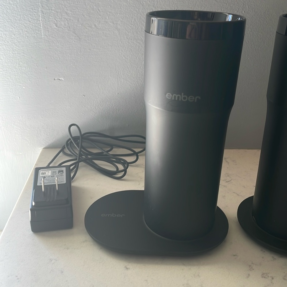 Ember 12oz black temperature control thermos